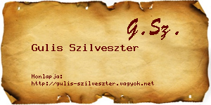 Gulis Szilveszter névjegykártya